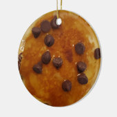 Chocolate Chip Pancakes mit Sirup Weihnachten Keramik Ornament (Links)