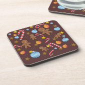 CHOCOLATE CHRISMAST PATTERN STIL MAUSPAD GIFT B GETRÄNKEUNTERSETZER (Linke Seite)
