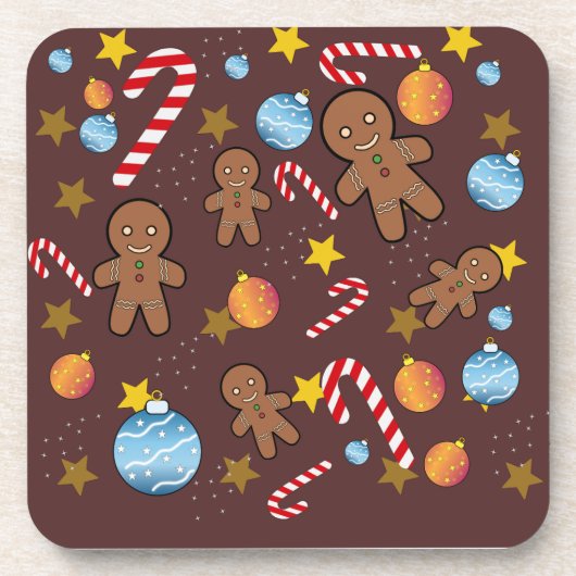 CHOCOLATE CHRISMAST PATTERN STIL MAUSPAD GIFT B GETRÄNKEUNTERSETZER (Vorderseite)