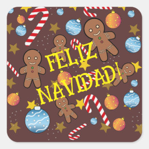 CHOCOLATE CHRISMAST PATTERN STIL MAUSPAD GIFT B QUADRATISCHER AUFKLEBER