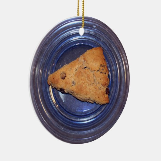 Chocolate Chunk Scone Keramik Ornament (Rechts)