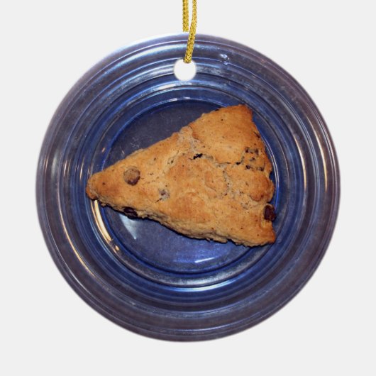 Chocolate Chunk Scone Keramik Ornament (Vorne)