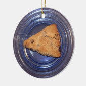 Chocolate Chunk Scone Keramik Ornament (Links)