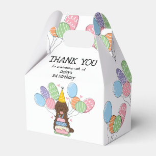 Chocolate Cockapoo Cavapoo Geburtstag Vielen Dank Geschenkschachtel