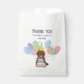 Chocolate Cockapoo Cavapoo Geburtstagsparty Geschenktütchen (Vorderseite)