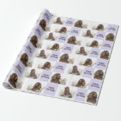 Chocolate Cocker Spaniel Geburtstag Geschenkpapier (Ungerollt)