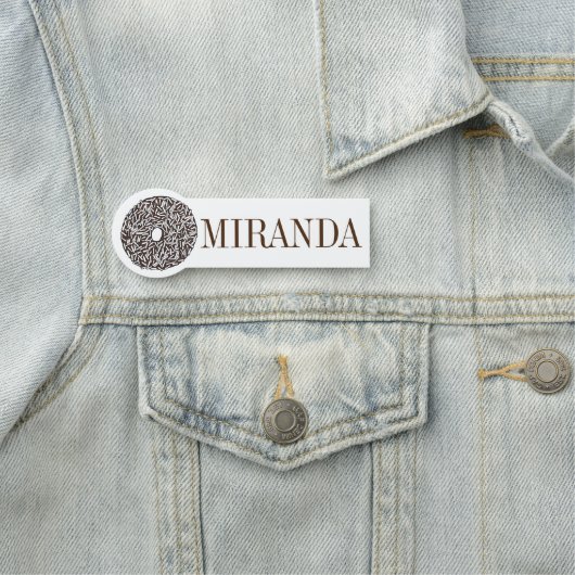 Chocolate Coconut Donut Doughnut Shop Bäckerei Namensschild (Beispiel)