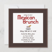 Chocolate con Churro Party Einladungen (Rückseite)