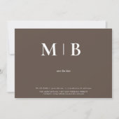 Chocolate Couple Foto Save the Date (Vorderseite)