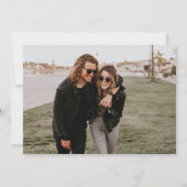 Chocolate Couple Foto Save the Date (Rückseite)