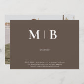 Chocolate Couple Foto Save the Date (Vorne/Hinten)