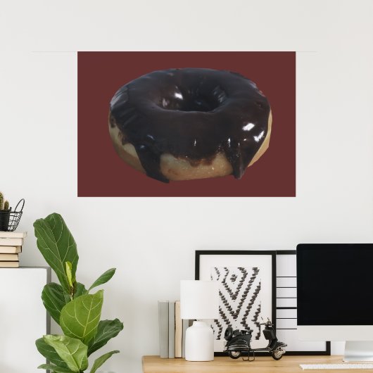 Chocolate Covered Donut Poster (Heimbüro)