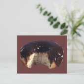 Chocolate Covered Donut Postkarte (Stehend Vorderseite)