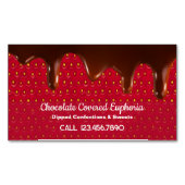 Chocolate Covered Strawberry Magnetische Visitenkarte (Vorderseite)