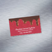 Chocolate Covered Strawberry Magnetische Visitenkarte (Beispiel)