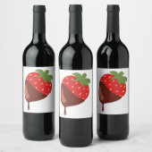 Chocolate Covered Strawberry Weinetikett (Flaschen)