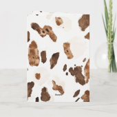 Chocolate-Creme-Tierdruck-Rose-Schamrot-Geburtstag Karte (Rückseite)