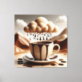 Chocolate Cup mit Fantasy Cloud Driving Leinwanddruck (Vorderseite)