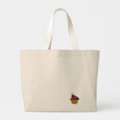 Chocolate cupcake Leinwand Tasche (Rückseite)