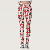 Chocolate Cupcake mit Cherry Dessert Leggings (Vorderseite)
