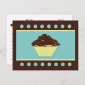 Chocolate Cupcake Recicard Postkarte (Vorne/Hinten)