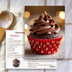 Chocolate Cupcake Recicard Postkarte