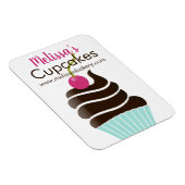 Chocolate Cupcake Visitenkartenmagnet Magnet (Rechte Seite)