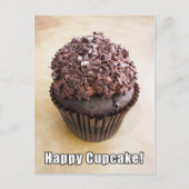 Chocolate Curl Chocolate Happy Cupcake Postkarte (Vorderseite)