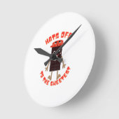 Chocolate day design  runde wanduhr (Winkel)