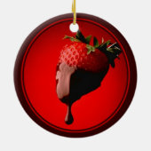 Chocolate Dipped Strawberry Keramikornament (Hinten)