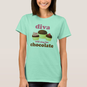 Chocolate Diva Singer T - Shirt