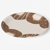 Chocolate Donut Delight Pappteller (Schrägansicht)