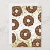 Chocolate Donut Oh Baby Neutral Baby Dusche Einladung (Rückseite)