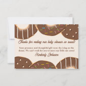 Chocolate-Donut-Wonne Dankeskarte (Vorderseite)
