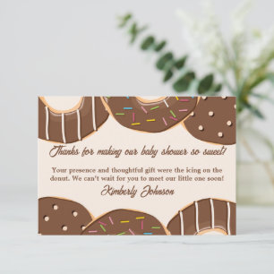 Chocolate-Donut-Wonne Dankeskarte
