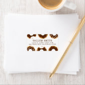 Chocolate Donuts Adressaufkleber (Insitu)