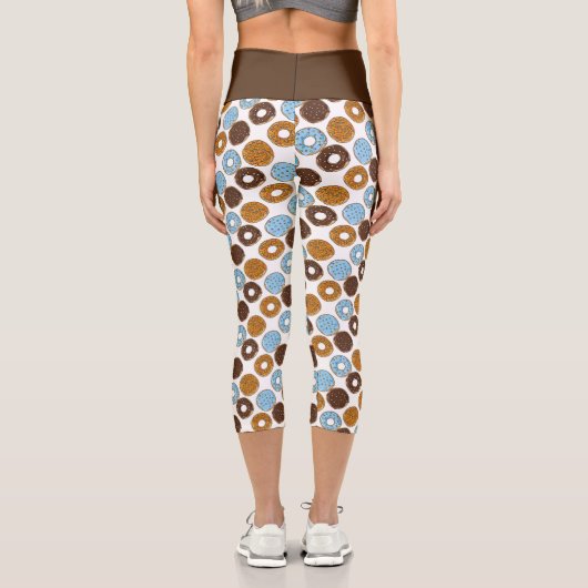 Chocolate Donuts Capri Leggings (Rückseite)