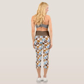 Chocolate Donuts Capri Leggings (Rückseite)