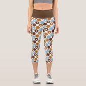 Chocolate Donuts Capri Leggings (Vorderseite)