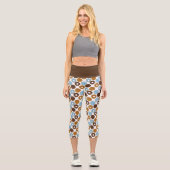 Chocolate Donuts Capri Leggings (Vorderseite)