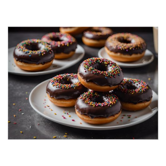 Chocolate Donuts Poster (Vorderseite)