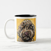 Chocolate Doodle Zweifarbige Tasse (Links)