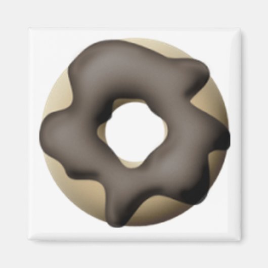 Chocolate Doughnut Magnet (Vorne)