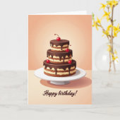 Chocolate-Drip-Geburtstagskarte Karte (Gelbe Blume)