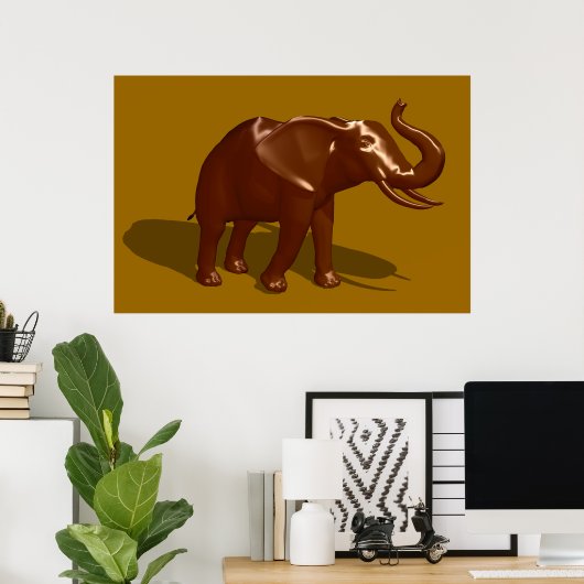 Chocolate Elephant Poster (Heimbüro)
