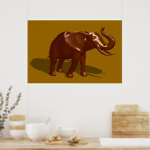 Chocolate Elephant Poster (Küche)