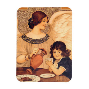 Chocolate Engel Französisch Antiquität Magnet
