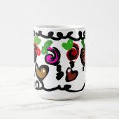 Chocolate Erdbeeren Valentinstag Kaffeetasse (Mittel)