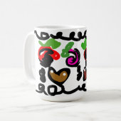 Chocolate Erdbeeren Valentinstag Kaffeetasse (Vorderseite Links)