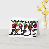 Chocolate Erdbeeren Valentinstag  Karte (Gelbe Blume)